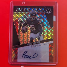 2025 Panini Mosaic In Focus Signatures Rome Odunze #IFS-ROE card