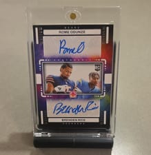 2024 Panini Photogenic Rookie Photo Bomb Autographs Rome Odunze / Brenden Rice #PBO-ROBR card