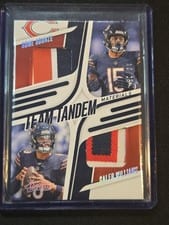 2025 Panini Absolute Team Tandem Materials Rome Odunze / Caleb Williams #TTM-CHI card