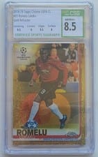 2018 Topps Chrome UEFA Champions League Romelu Lukaku #55 card