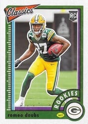 2022 Panini Classics Base Set Romeo Doubs #179 card