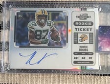 2022 Panini Contenders Optic Romeo Doubs #132 card