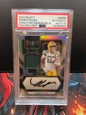 2023 Panini Select Signature Memorabilia Prizm Romeo Doubs #23 card