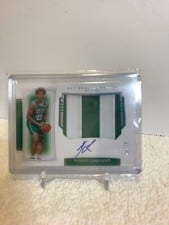 2019 Panini National Treasures Romeo Langford Horizontal Patch Autograph #141 card