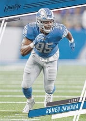 2020 Panini Prestige Base Set Romeo Okwara #116 card