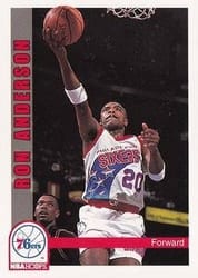1992-93 Hoops Base Set Ron Anderson #169 card
