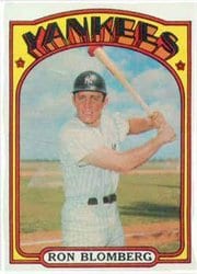1972 Topps Base Set Ron Blomberg #203 card
