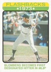 2022 Topps Heritage Baseball Flashbacks Ron Blomberg #BF-2 card