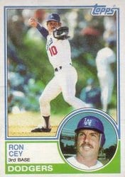 1983 Topps Base Set Ron Cey #15 card