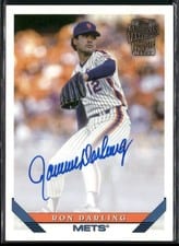 2022 Topps Archives Fan Favorite Autographs Ron Darling #93FF-RD card