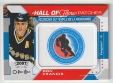 2023-24 O-Pee-Chee Hall of Fame Logo Patches Ron Francis #HOF-3 card