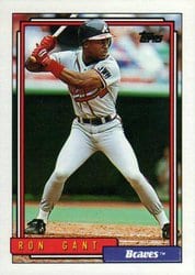 1992 Topps Base Set Ron Gant #25 card