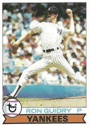 1979 Topps Base Set Ron Guidry #500 card