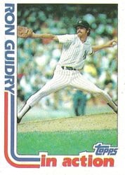 1982 Topps Base Set Ron Guidry #10 card