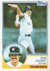 1983 Topps Base Set Ron Guidry #440 card
