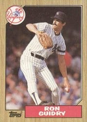 1987 Topps Base Set Ron Guidry #375 card