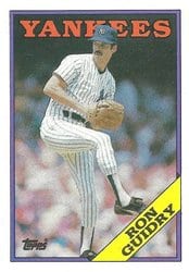 1988 Topps Base Set Ron Guidry #535 card