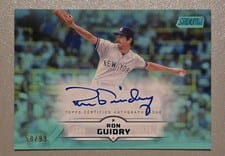 2025 Topps Stadium Club Autograph Ron Guidry #SCBA-RG card
