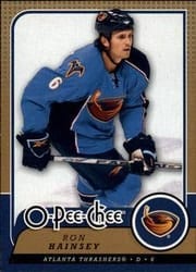 2008-09 O-Pee-Chee Base Set Ron Hainsey #604 card