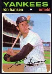 1971 Topps Base Set Ron Hansen #419 card