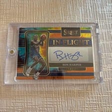 2021-22 Panini Select In Flight Signatures Ron Harper #IF-RHP card