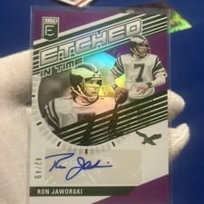 2023 Donruss Elite Etched in Time Signatures Ron Jaworski #ET-RJ card
