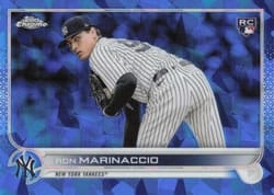 2022 Topps Chrome Update Sapphire Edition Base Set Ron Marinaccio #US165 card
