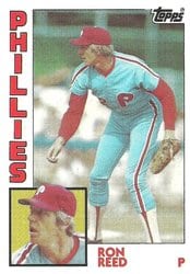 1984 Topps Base Set Ron Reed #43 card
