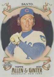 2021 Topps Allen & Ginter Chrome Base Set Ron Santo #86 card