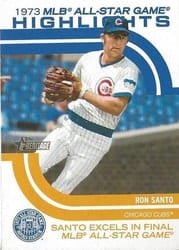 2022 Topps Heritage 1973 MLB All-Star Game Highlights Ron Santo #ASGH-8 card