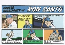 2022 Topps Heritage 1973 Topps Comics Ron Santo #73TC-21 card