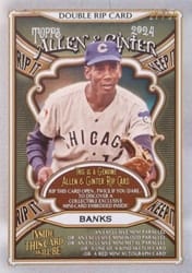 2024 Topps Allen & Ginter Double Rip Cards Ron Santo / Ernie Banks (Chicago Cubs) #DRIP-BS card