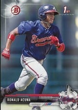 2017 Bowman Prospects Ronald Acuna #BP127 card