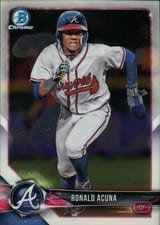 2018 Bowman Chrome Prospects Ronald Acuna #BCP-1 card