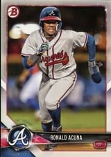 2018 Bowman Paper Prospects Ronald Acuna #BP1 card