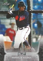 2020 Leaf Draft Base Set Ronald Acuna #2 card
