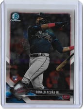 2018 Bowman Chrome Ronald Acuna Jr #40 card