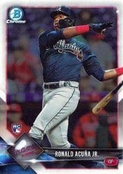 2018 Bowman Chrome Base Set Ronald Acuña Jr. #40 card