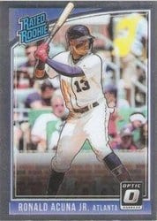 2018 Donruss Optic Base Set Ronald Acuna Jr. #63 card