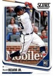 2018 Panini Chronicles Score Ronald Acuna Jr. #10 card