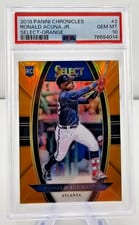 2018 Panini Chronicles Select Ronald Acuna Jr. #2 card