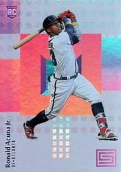 2018 Panini Chronicles Status Ronald Acuna Jr. #21 card
