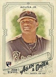 2018 Topps Allen & Ginter Base Set Ronald Acuna Jr. #207 card