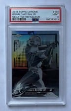 2018 Topps Chrome Ronald Acuna Jr. Negative Refractor #193 card