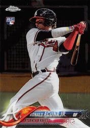 2018 Topps Chrome Base Set Ronald Acuna Jr. #193 card