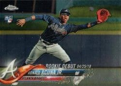 2018 Topps Chrome Update Base Set Ronald Acuna Jr. #HMT31 card