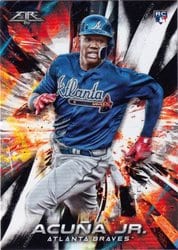 2018 Topps Fire Base Set Ronald Acuña Jr. #109 card