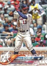 2018 Topps Update Base Set Ronald Acuna Jr. #US250d card