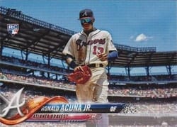 2018 Topps Update Base Set Ronald Acuna Jr. #US250e card