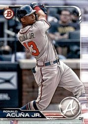 2019 Bowman Base Set Ronald Acuña Jr. #78 card
